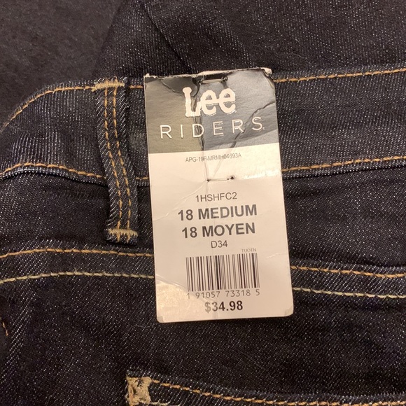 NWT RIDERS BY LEE High Rise Skinny Ankle 3 Button Jeans size 18M - Picture 6 of 13